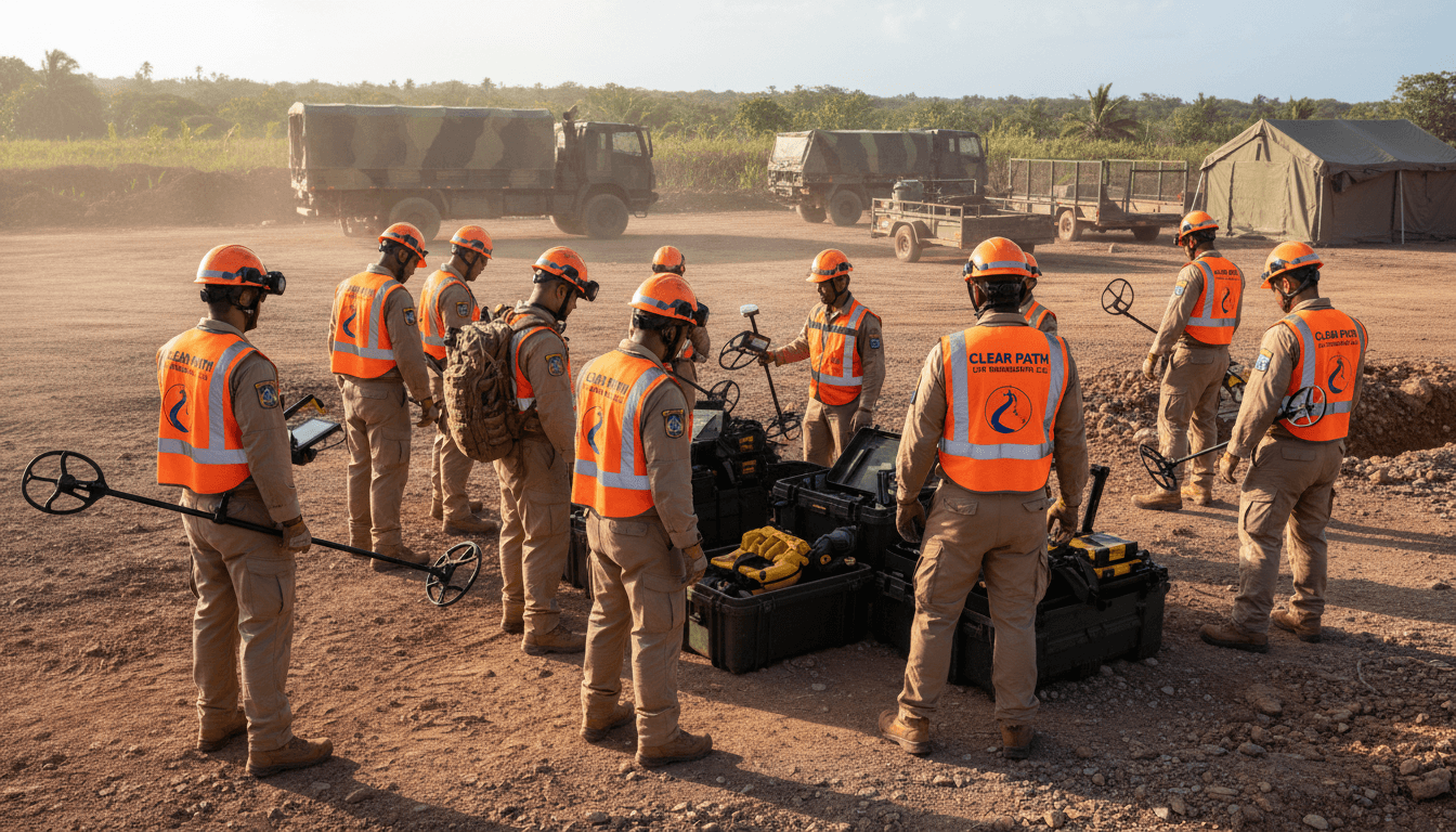 Community training session on UXO recognition